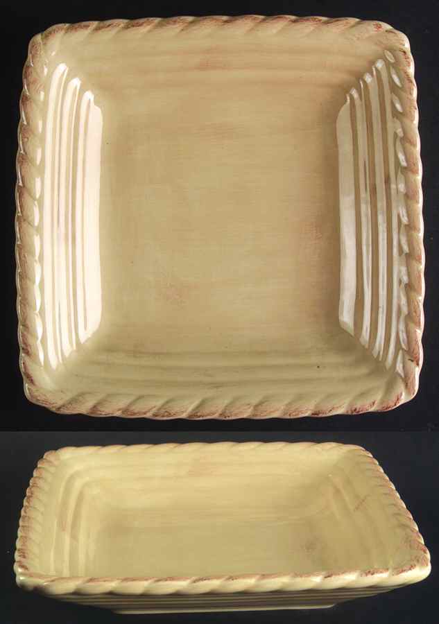 Tuscan Countryside Cream Square Salad Plate by Artimino-1