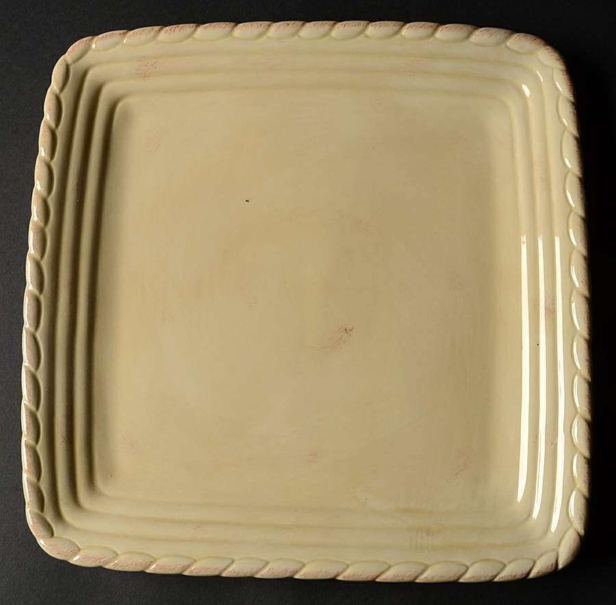 Tuscan Countryside Cream Square Dinner Plate by Artimino-1