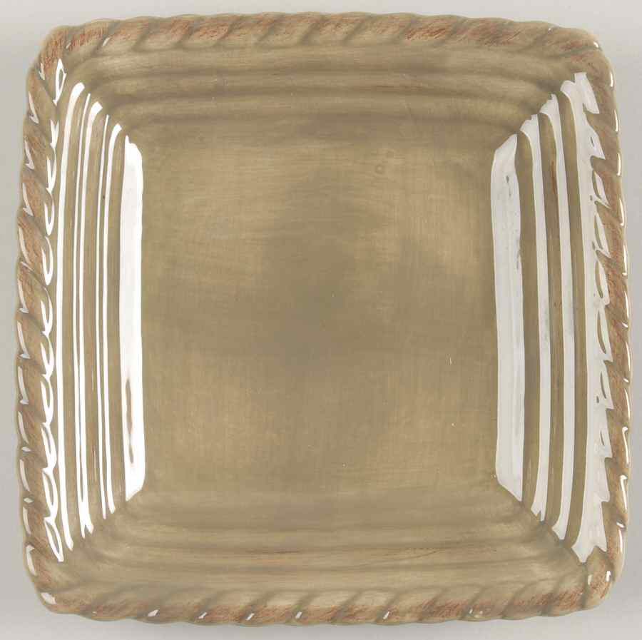 Tuscan Countryside Sage Green Square Salad Plate by Artimino-1