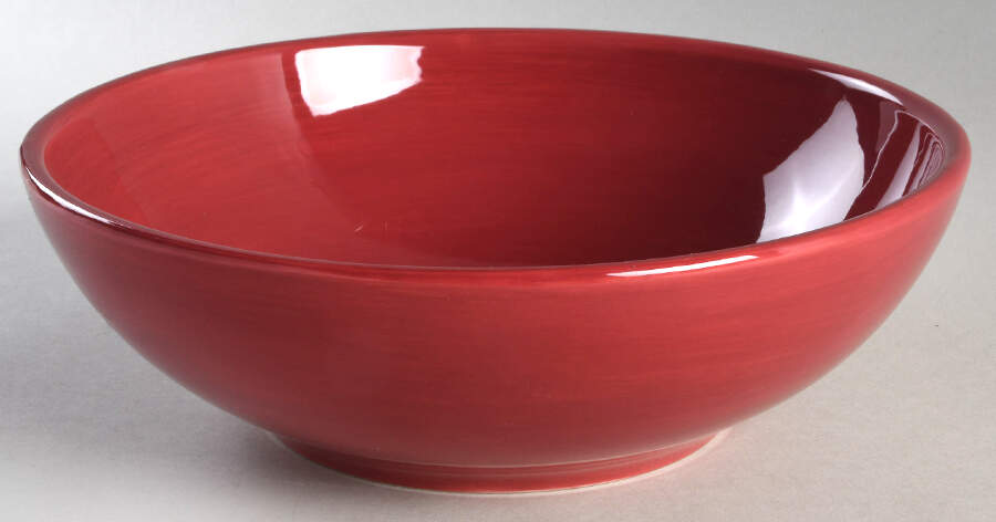 Ciao II Burgundy 9" Round Vegetable Bowl by Artimino-1