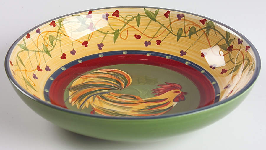 Chez Rooster 9" Individual Pasta Bowl by 222 Fifth (PTS)-1