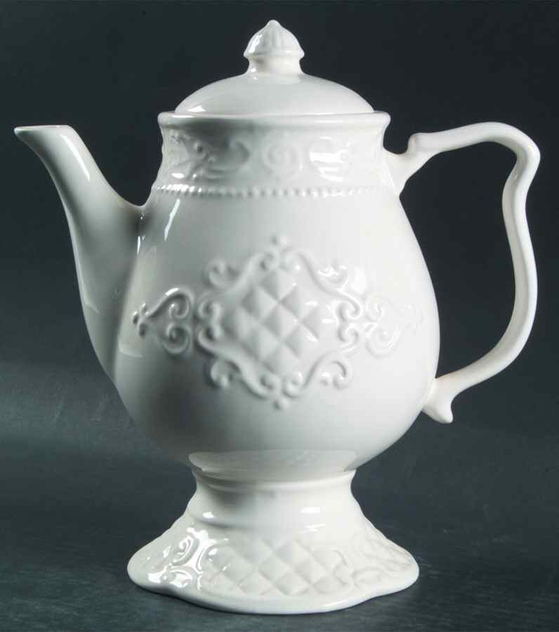 Empress White Tea/Coffee Pot & Lid by American Atelier-1