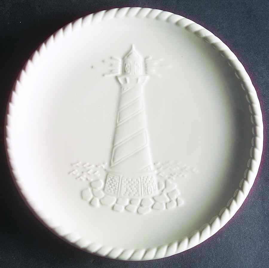 Nautical White Salad Plate by American Atelier-1