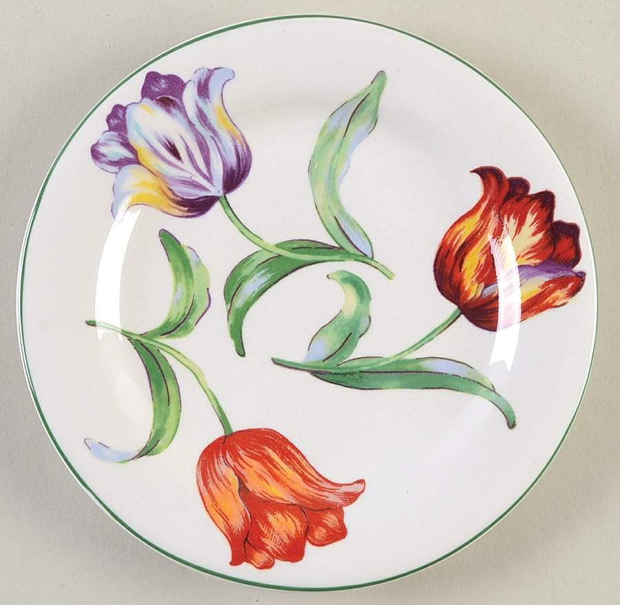 Tulip Salad Plate by American Atelier-1