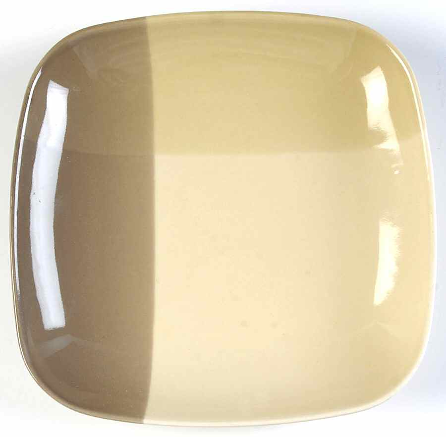 Color Blocks Cream Mocha Salad Plate by 222 Fifth (PTS)-1