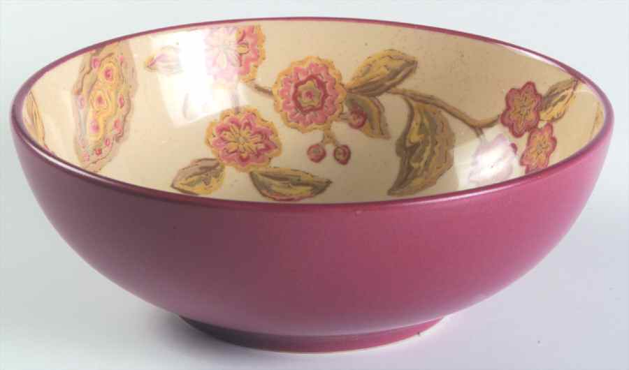 Jacobean Red Soup/Cereal Bowl by 222 Fifth (PTS)-1
