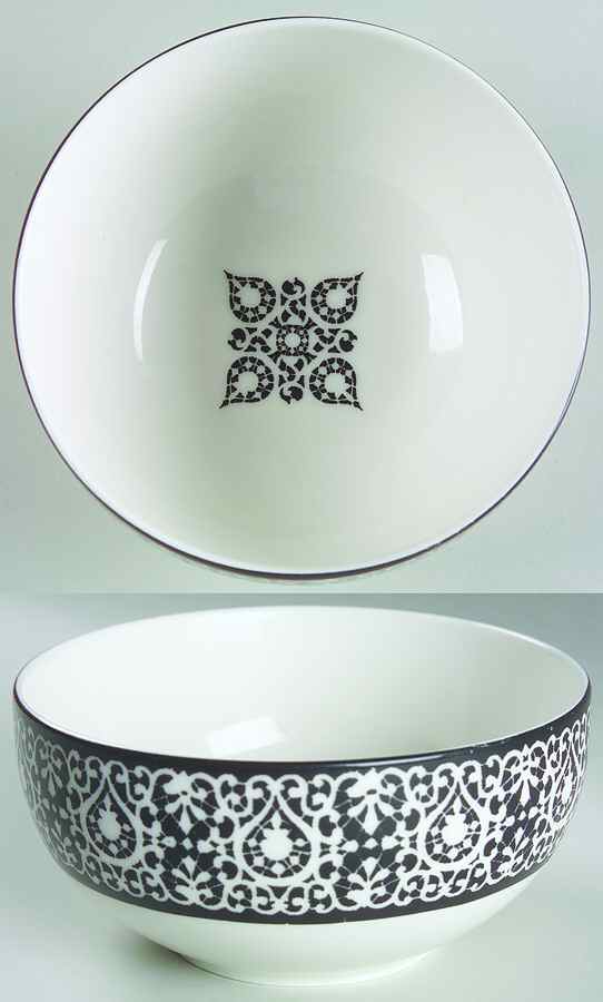 French Market Black Soup/Cereal Bowl by 222 Fifth (PTS)-1
