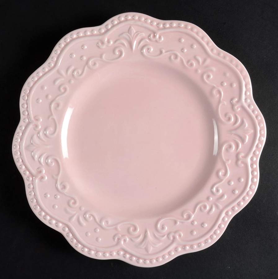 Scallop Pink Salad Plate by American Atelier-1