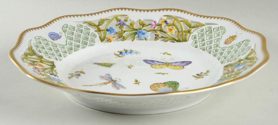 Garden Party 10" Pierced Round Bowl by Anna Weatherley-1