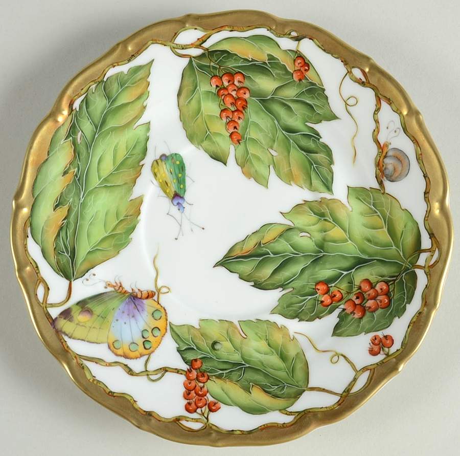 Wildberry Red Saucer for Cream Soup Bowl by Anna Weatherley-1