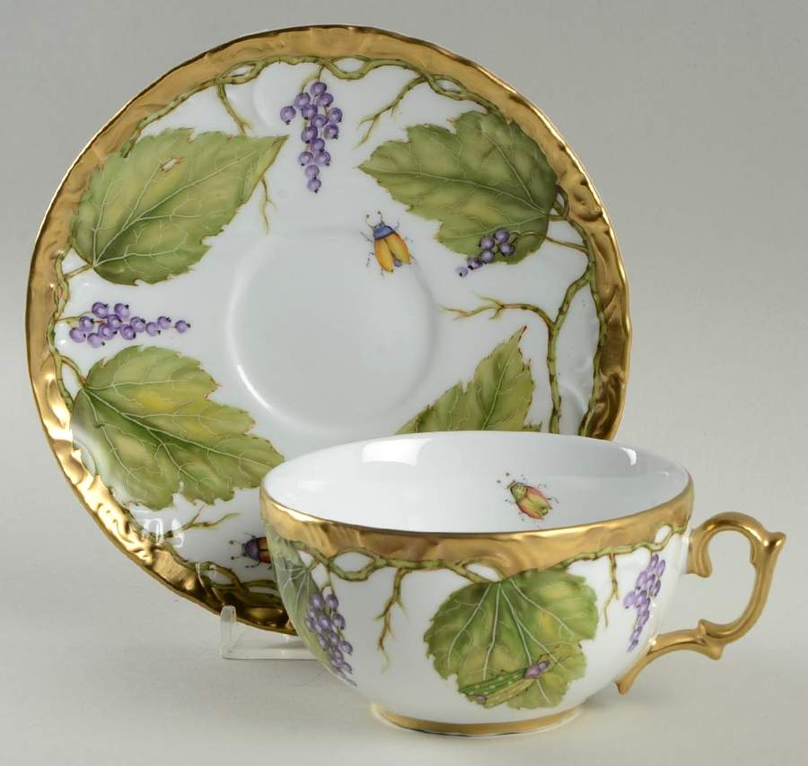 Wildberry Lavender Flat Cup & Saucer Set by Anna Weatherley-1