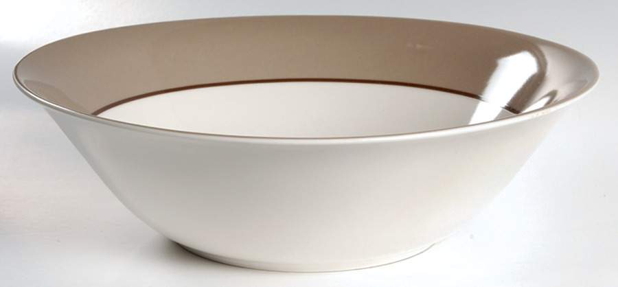 Symphony Taupe 10" Round Vegetable Bowl by 222 Fifth (PTS)-1