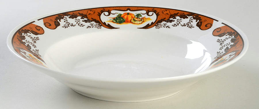 Pumpkin Harvest Soup/Cereal Bowl by American Atelier-1