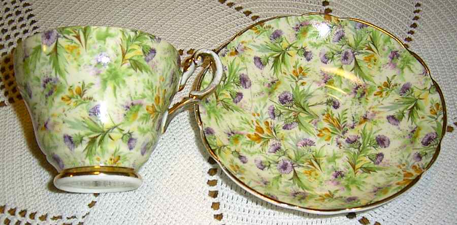 AJO6 Footed Cup & Saucer Set by Ajco-1
