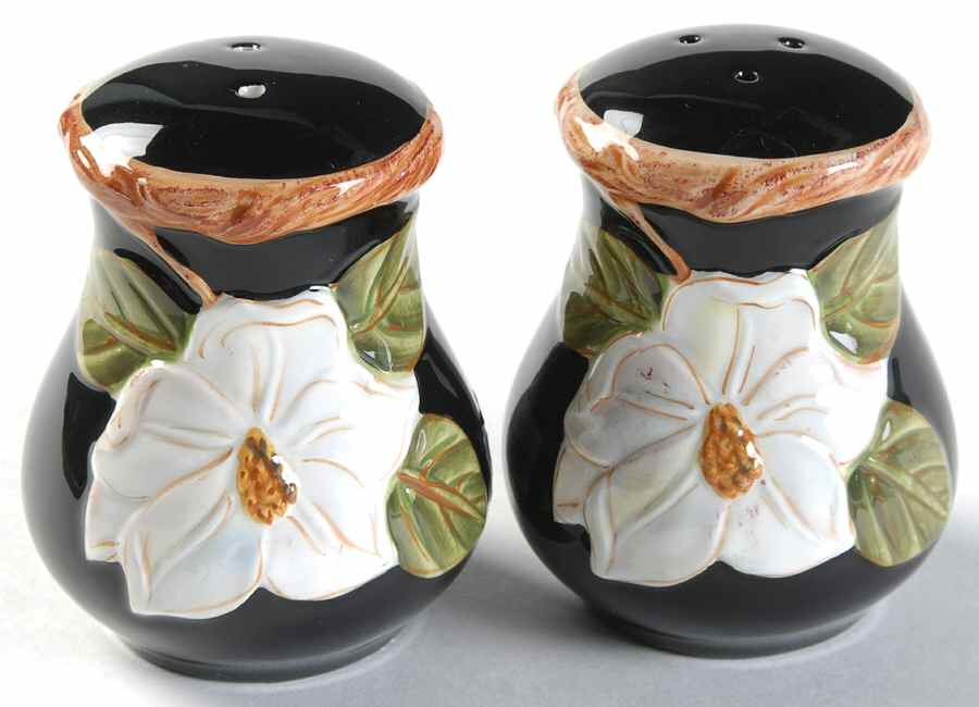 Magnolia Charm Salt & Pepper Set by Artimino-1