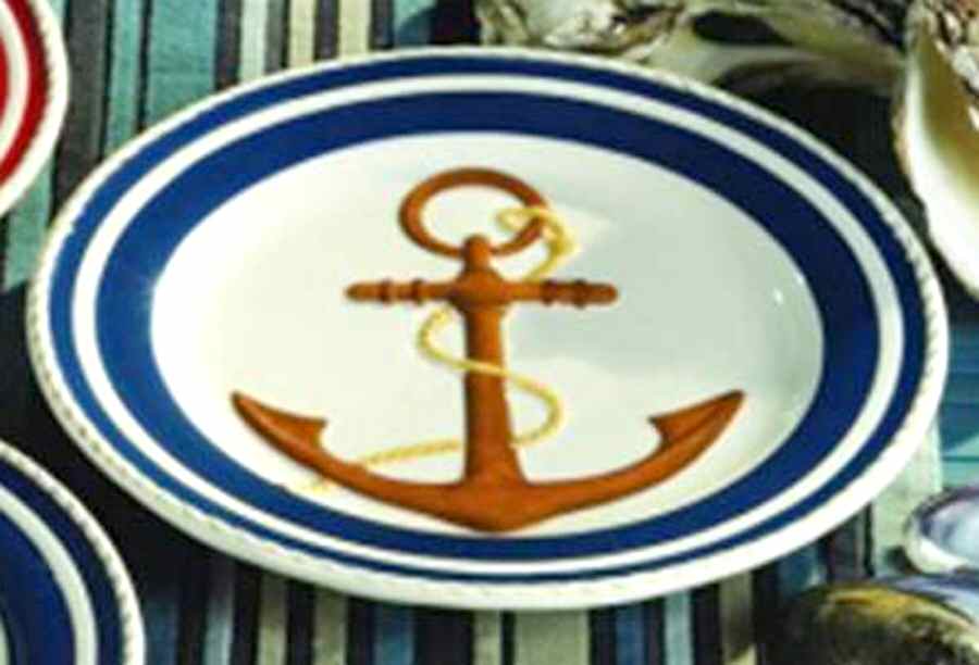 Nautical Salad/Dessert Plate by American Atelier-1