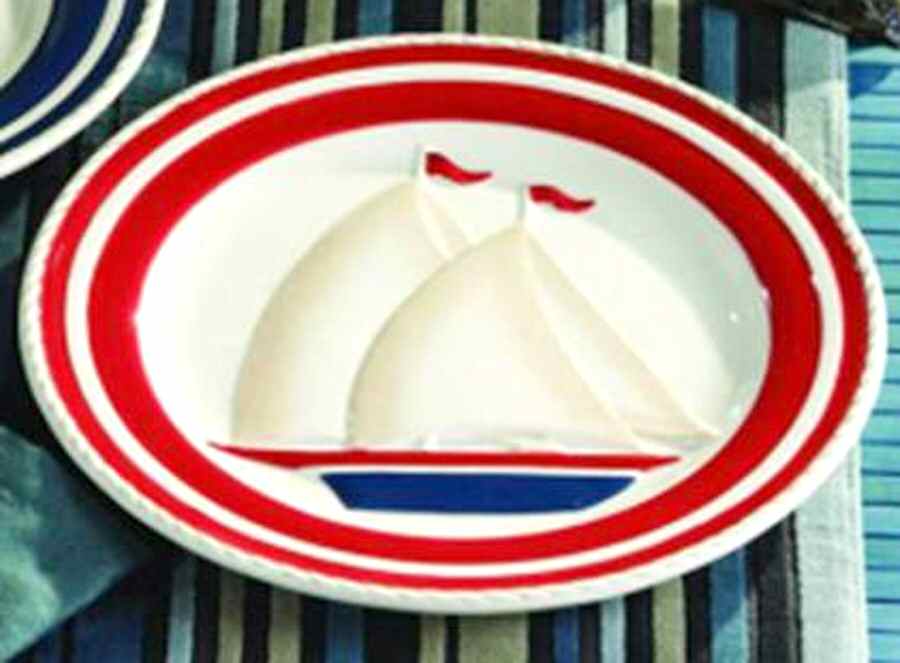 Nautical Salad/Dessert Plate by American Atelier-1