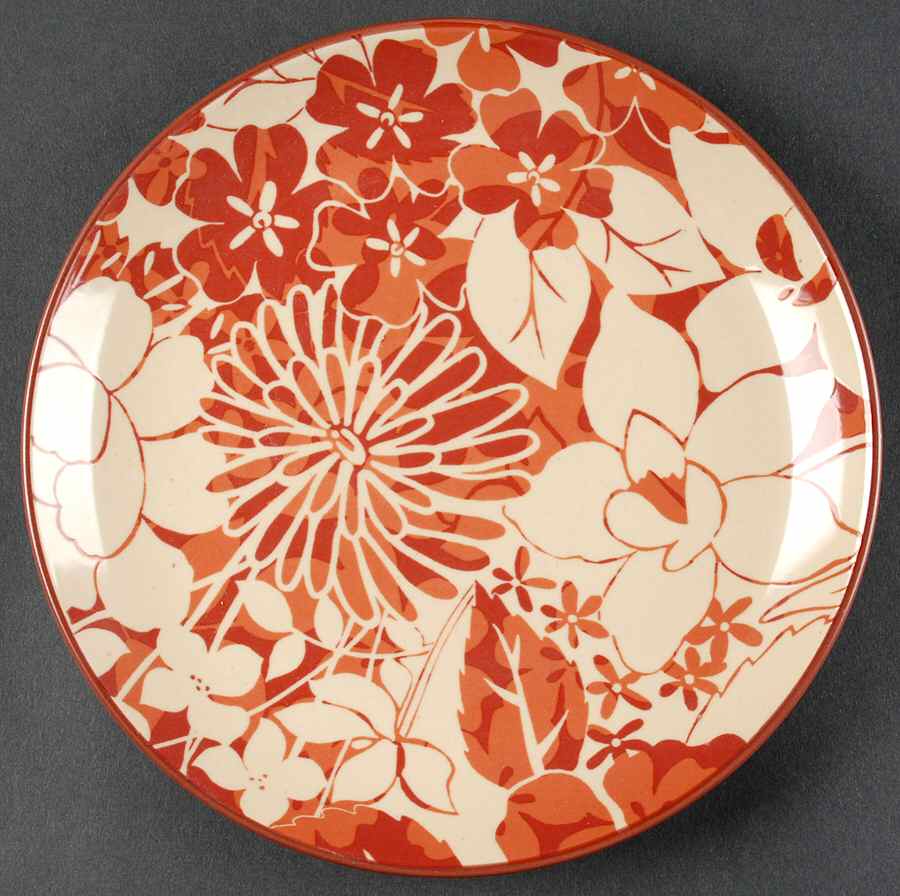 Valle Red Salad/Dessert Plate by 222 Fifth (PTS)-1