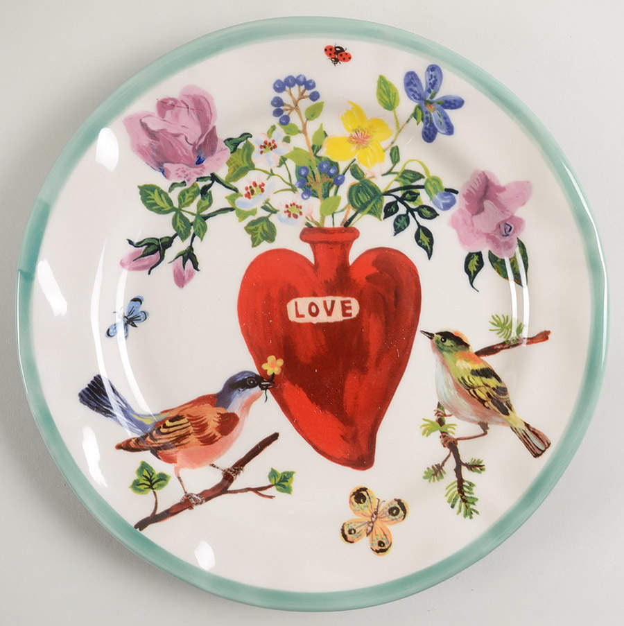 Francophile Dinner Plate by Anthropologie-1
