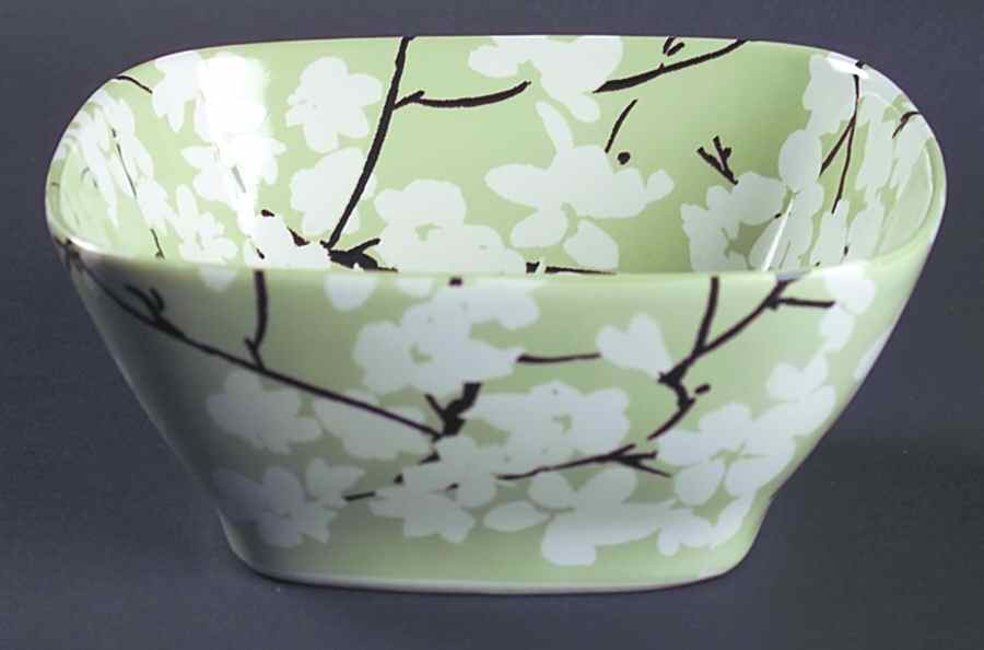 Mia Blossoms Green Soup/Cereal Bowl by 222 Fifth (PTS)-1