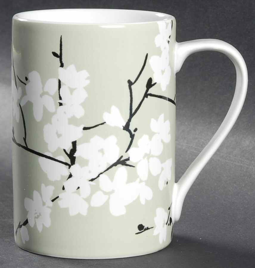 Mia Blossoms Green Mug by 222 Fifth (PTS)-1
