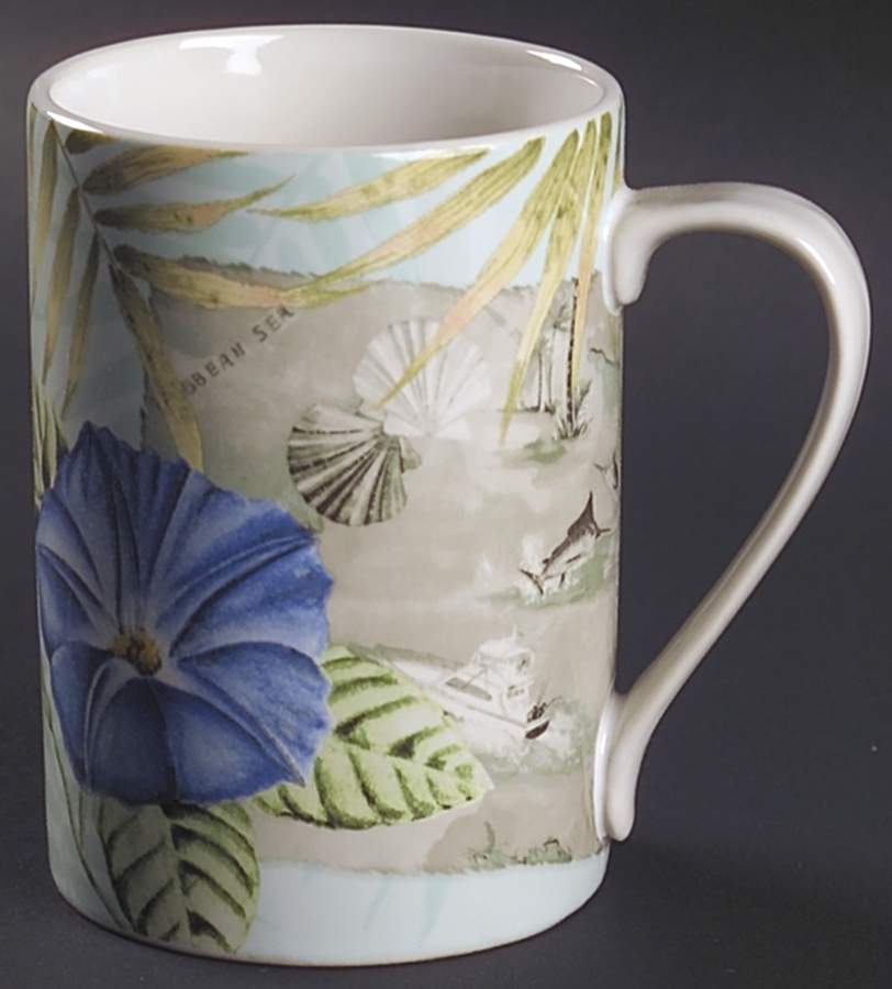 Travel Carribean Aqua Mug by 222 Fifth (PTS)-1