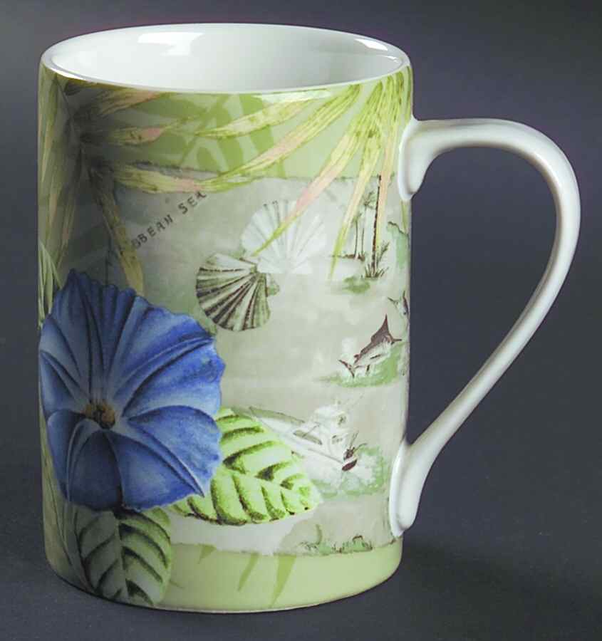Travel Carribean Khaki Mug by 222 Fifth (PTS)-1