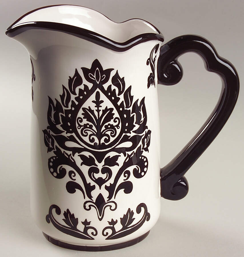 Muse Black 64 Oz Pitcher by 222 Fifth (PTS)-1