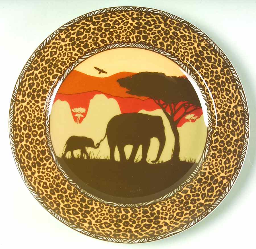 Sunset Safari Salad Plate by 222 Fifth (PTS)-1