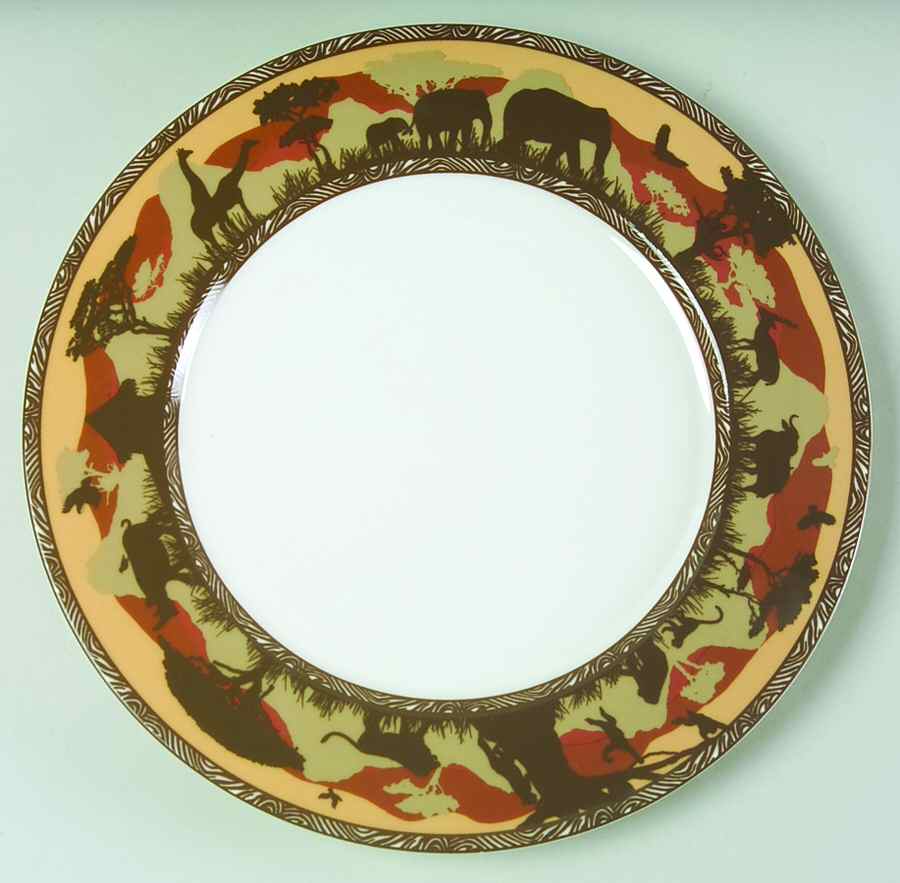 Sunset Safari Dinner Plate by 222 Fifth (PTS)-1