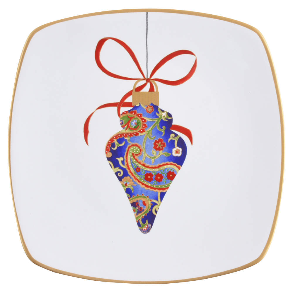 Paisley Ornaments Salad/Dessert Plate by 222 Fifth (PTS)-1