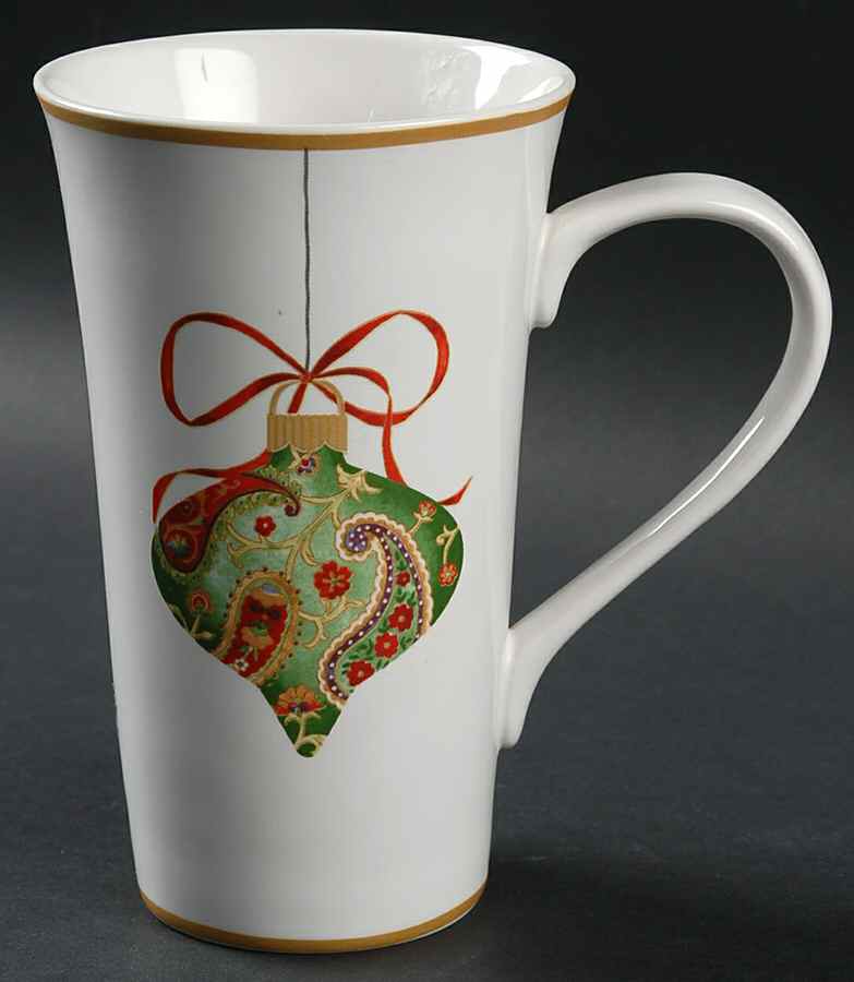 Paisley Ornaments Latte Mug by 222 Fifth (PTS)-1