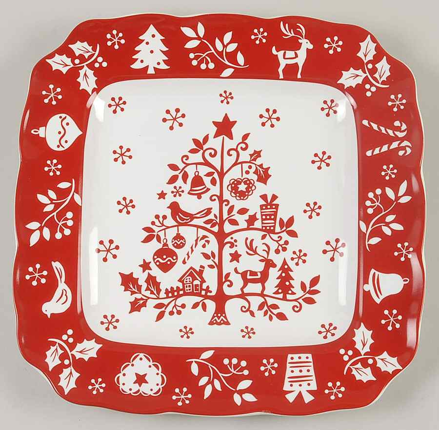 Tivoli Red Dinner Plate by 222 Fifth (PTS)-1