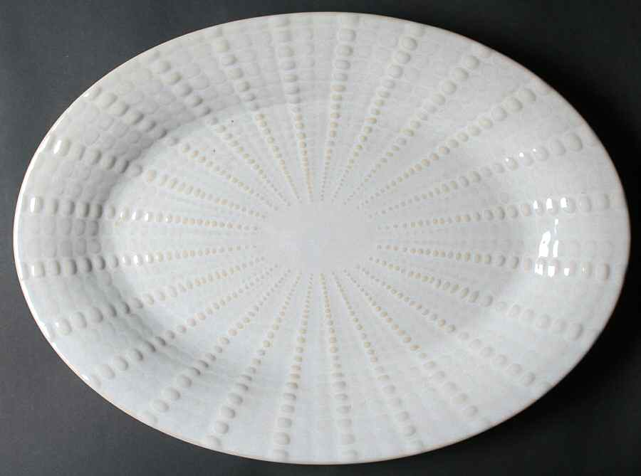Sea Urchin 17" Oval Serving Platter by 222 Fifth (PTS)-1