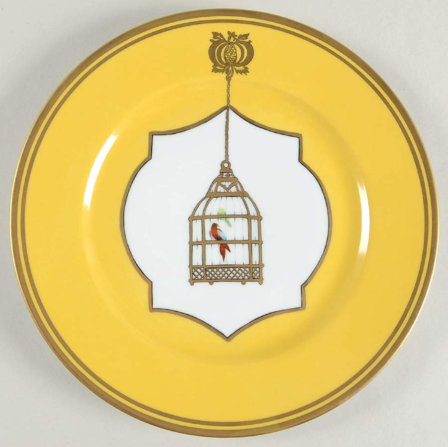 Les Perroquets Dinner Plate by Alberto Pinto-1
