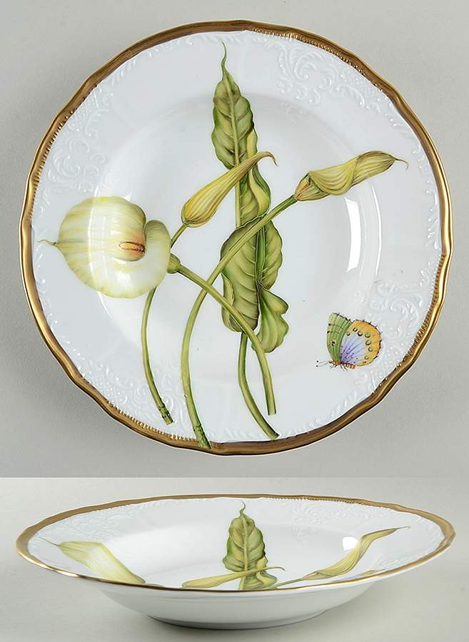 Romantic Pastels Large Rim Soup Bowl by Anna Weatherley-1