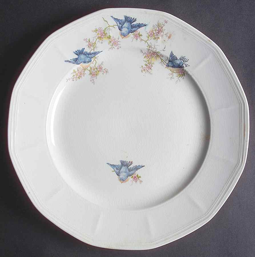 Blue Bird Dinner Plate by Atlas Globe China Co-1