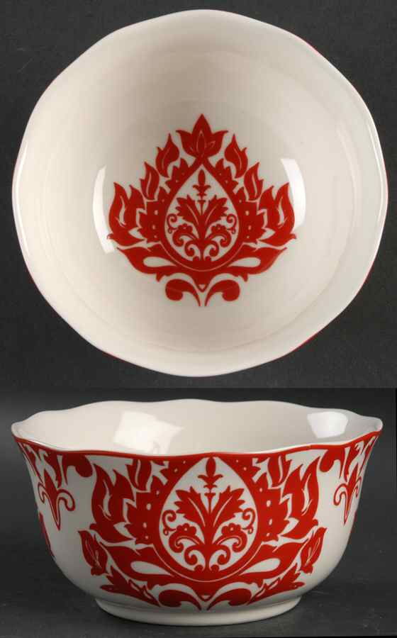 Muse Red Soup/Cereal Bowl by 222 Fifth (PTS)-1