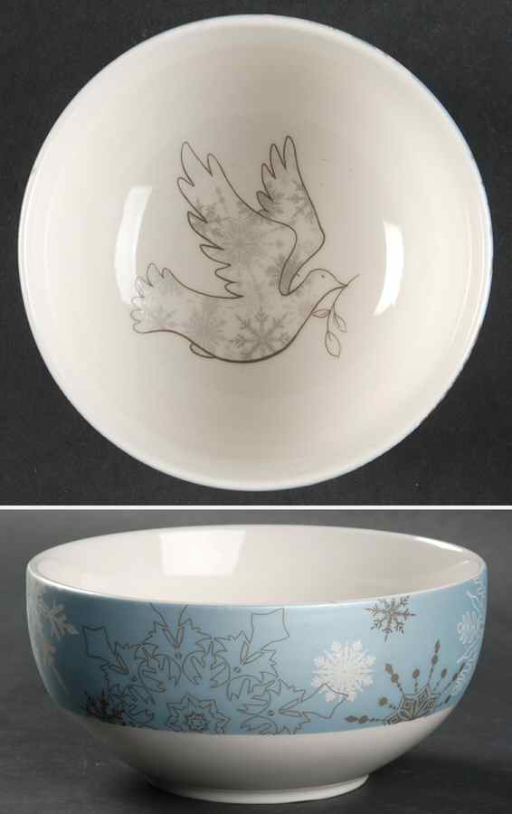 Snowy Dove Soup/Cereal Bowl by 222 Fifth (PTS)-1