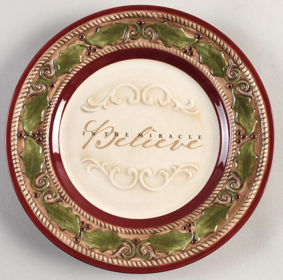 Holiday Traditions Salad Plate by Amscan-1