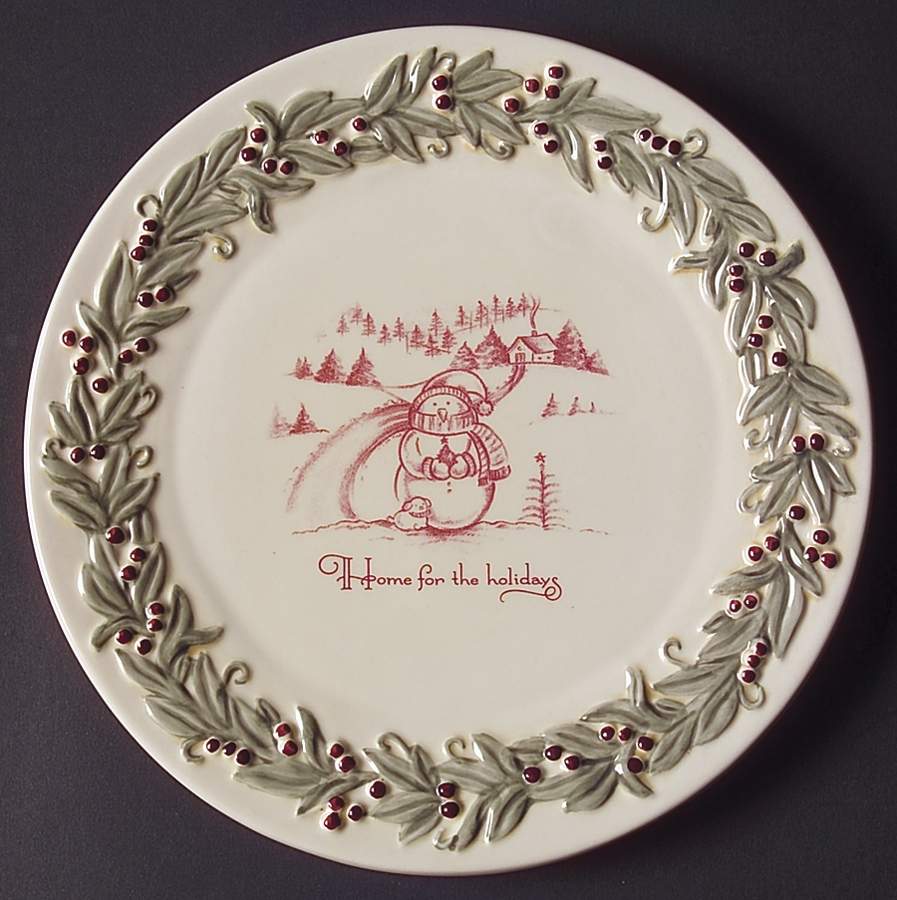 Holiday Traditions Dessert/Pie Plate by Amscan-1