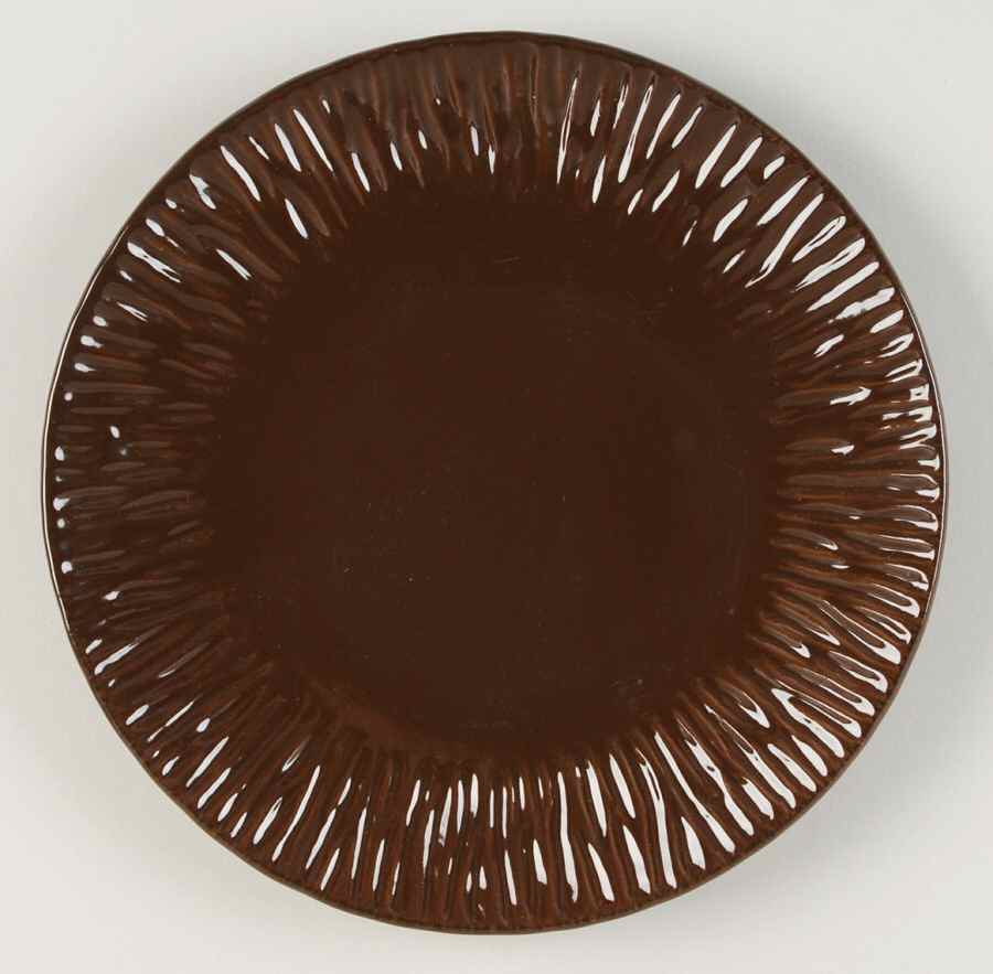 Palette Chocolate (Brown) Salad/Dessert Plate by Ambiance-1