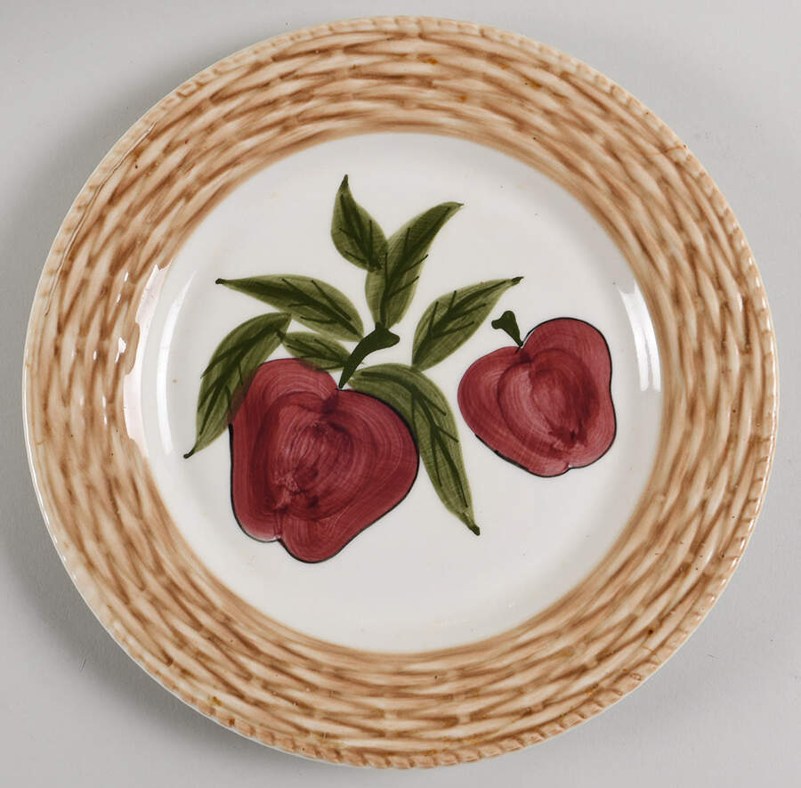 Apple Weave Luncheon Plate by Alco-1