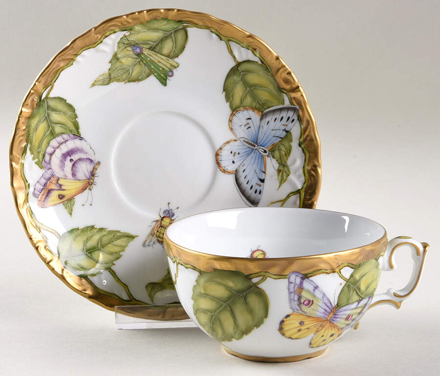 Summer Morning Flat Cup & Saucer Set by Anna Weatherley-1