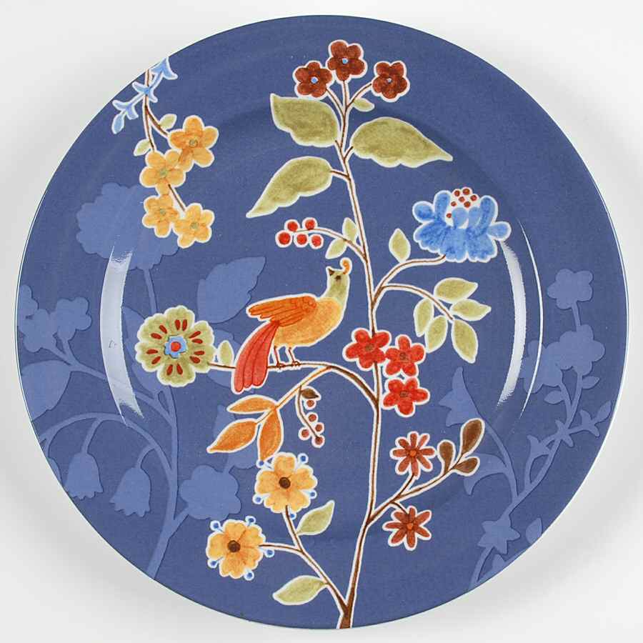 Bird Delight Purple Salad Plate by 222 Fifth (PTS)-1
