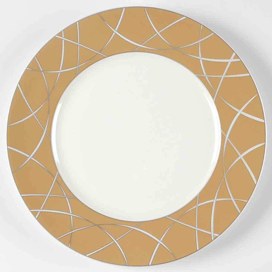 Savoy Taupe Dinner Plate by 222 Fifth (PTS)-1