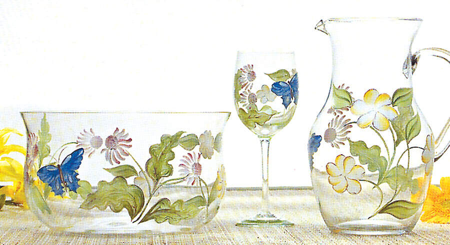 Lara's Garden (Smooth) Glassware Goblet by American Atelier-1