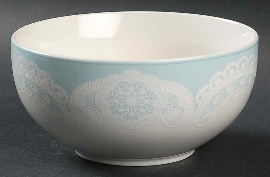 Queen Anne's Lace Blue Soup/Cereal Bowl by 222 Fifth (PTS)-1