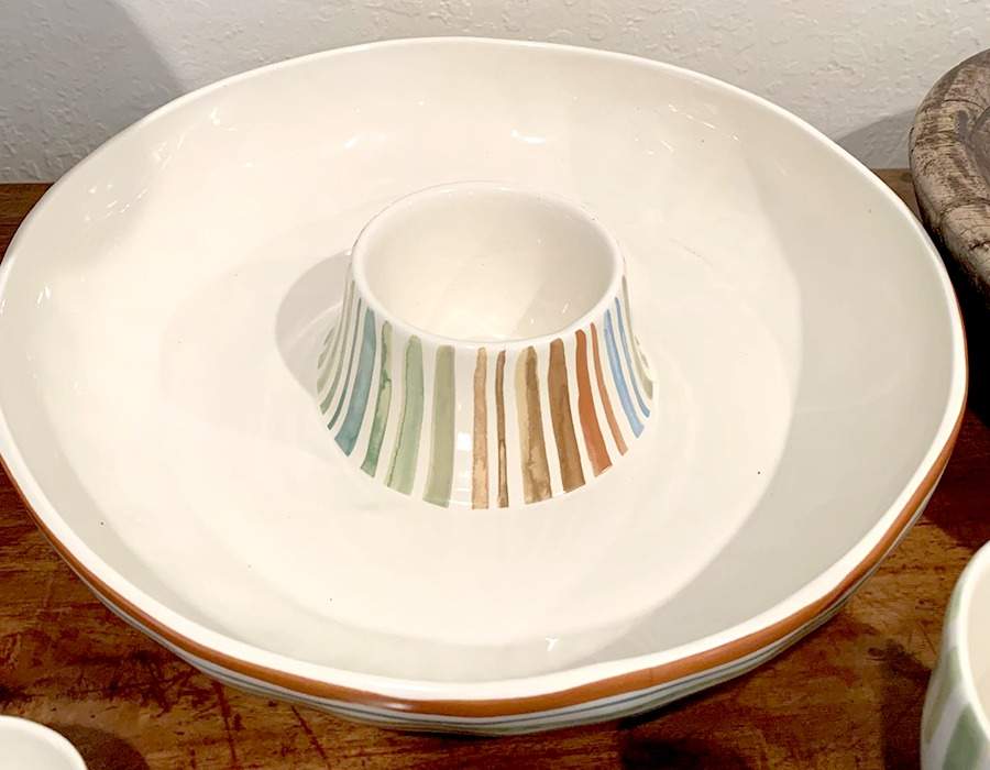 Tuscan Villa 1 Piece Chip & Dip by 222 Fifth (PTS)-1