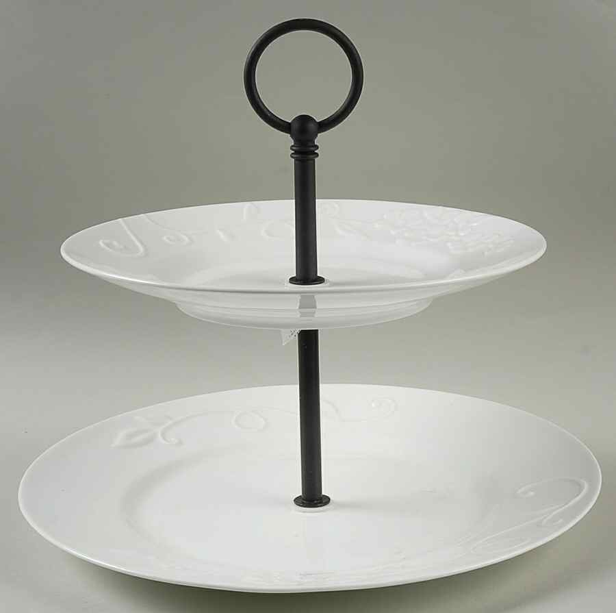 Delphine 2-Tier Serving Tray by 222 Fifth (PTS)-1
